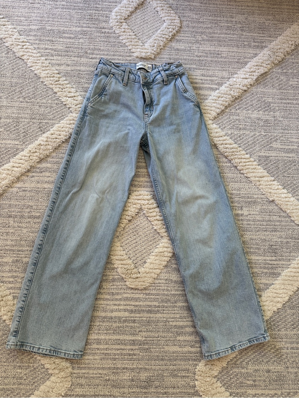 Abercrombie kids high rise wide leg jeans 13/14